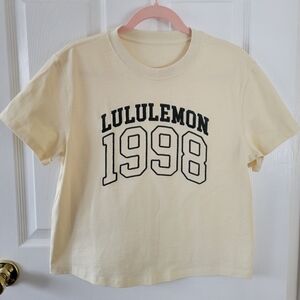 lululemon athletica Cream 1998 Graphic Tee